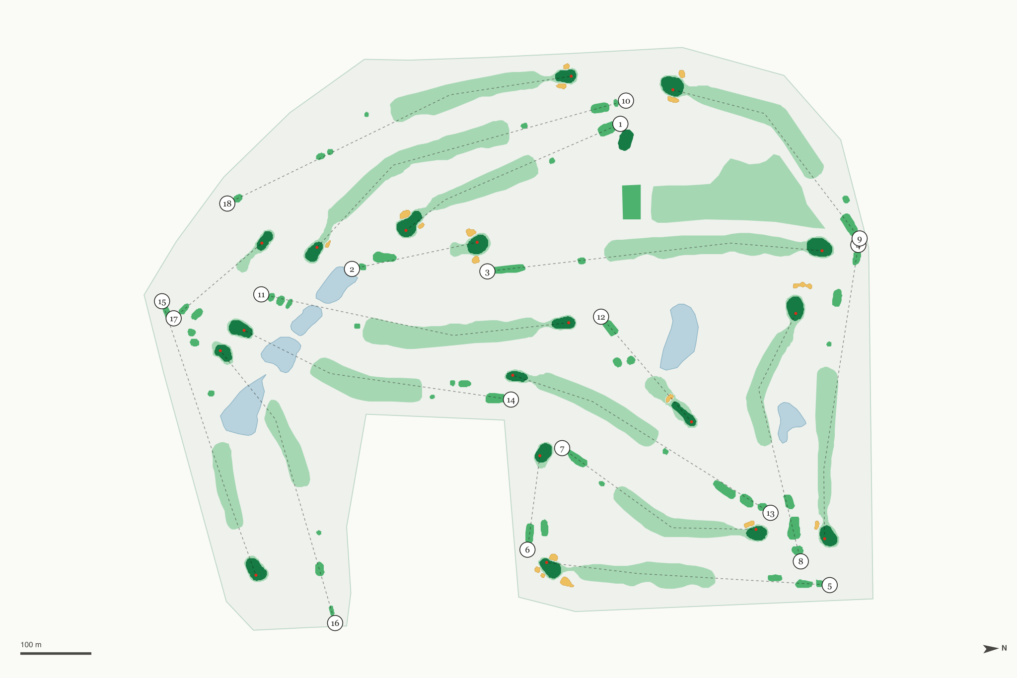 Map of Chippewa Golf Club