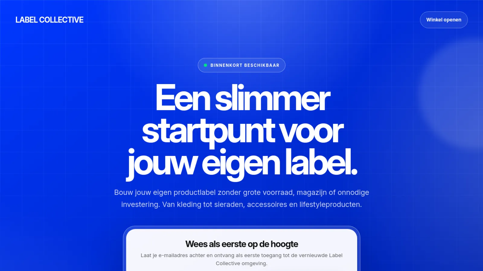 Screenshot of the Laura | LABEL COLLECTIVE homepage