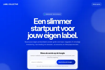 Screenshot of the Laura | LABEL COLLECTIVE homepage
