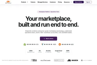 Screenshot of the Shipturtle Apps Private Limited homepage