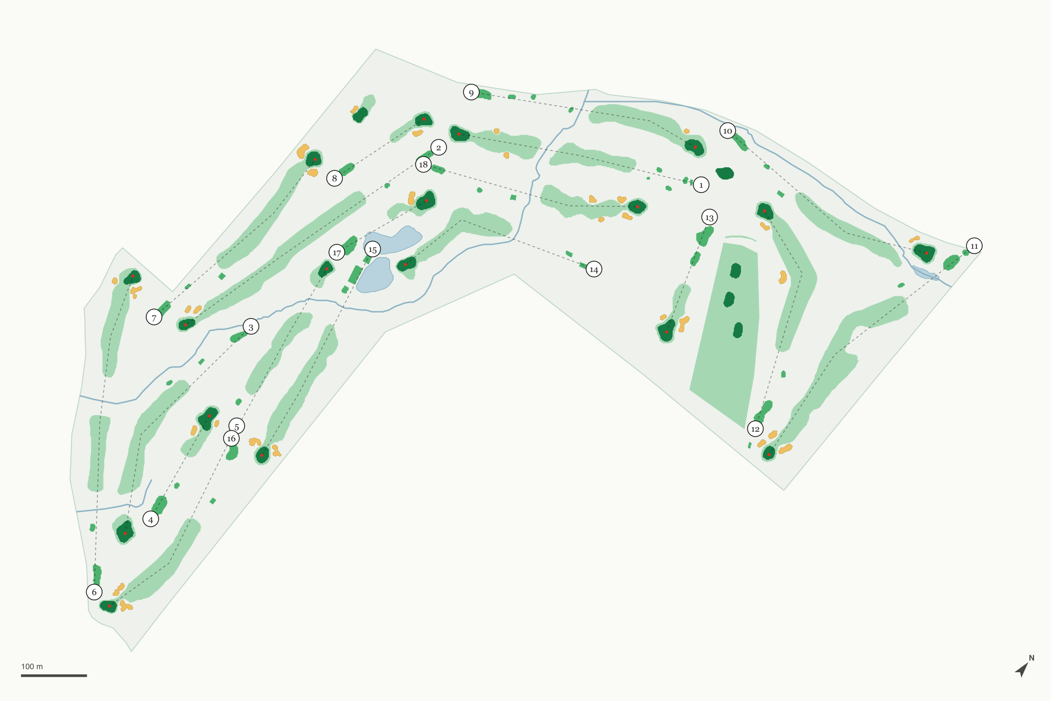Map of Palmer Hills Golf Course