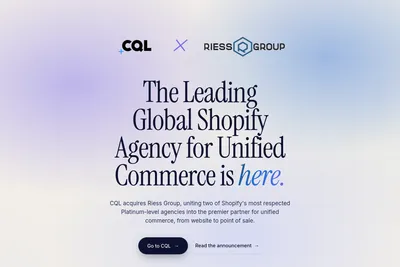 Screenshot of the Riess Group homepage