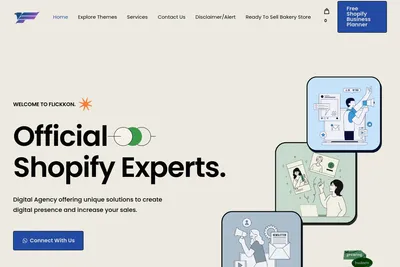 Screenshot of the FLICKKON LTD homepage