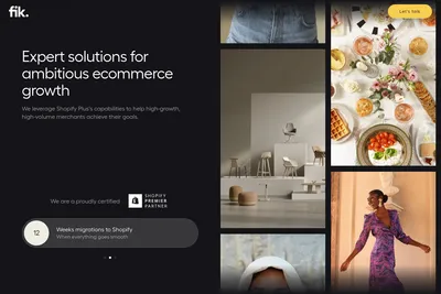 Screenshot of the Fik.life homepage