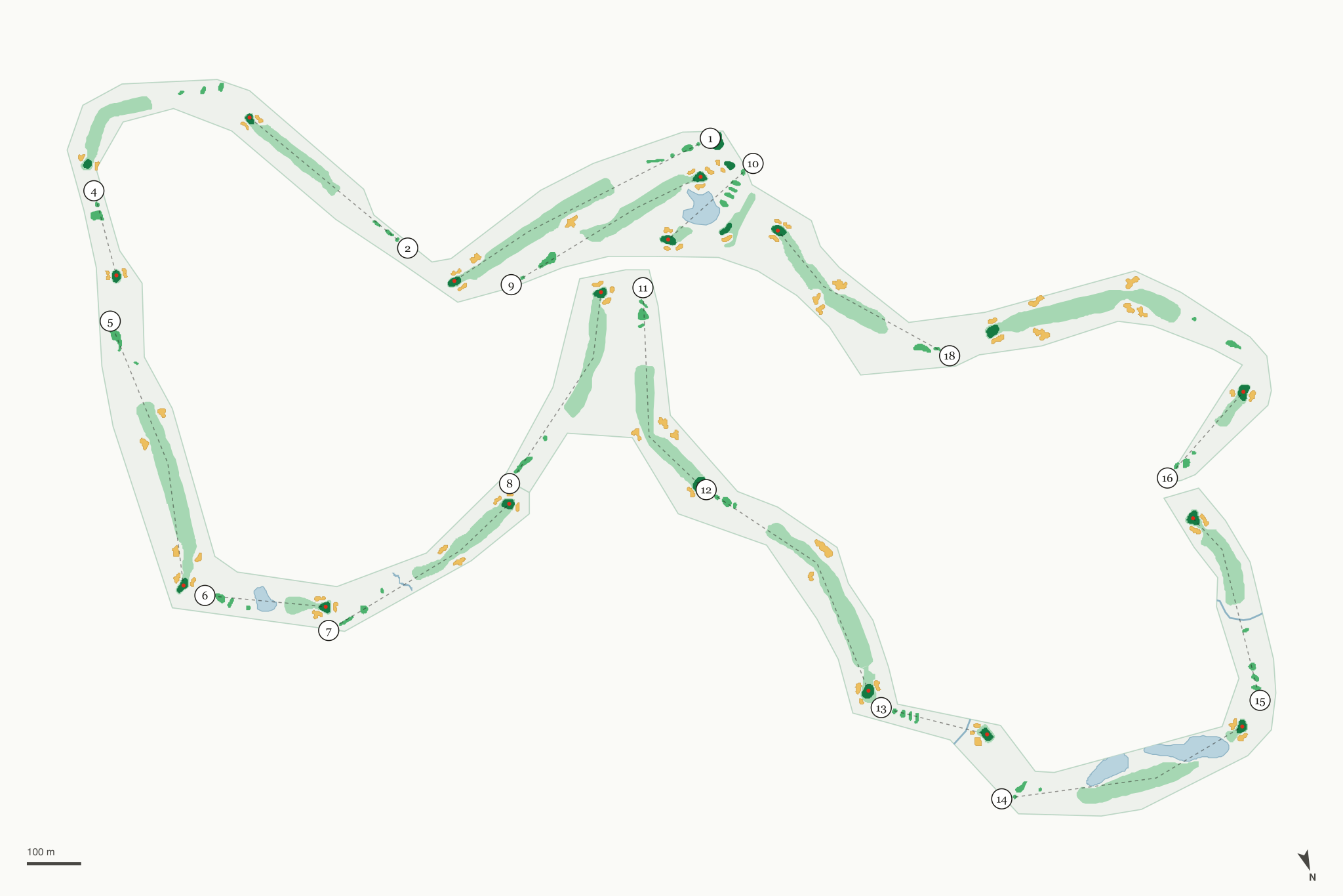 Map of Beckett Ridge Golf Club