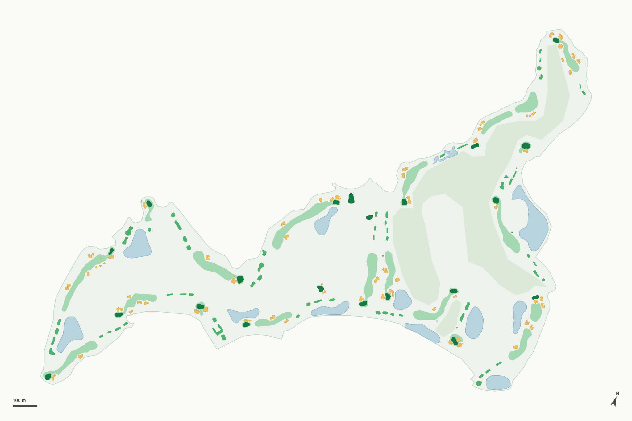 Map of The Golf Club at South Hampton