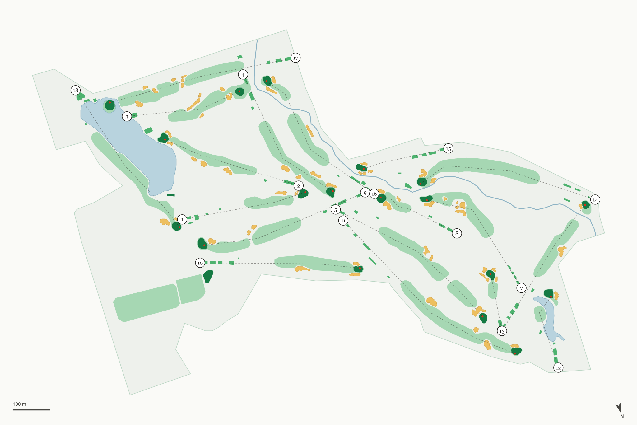 Map of Cherry Hills Country Club