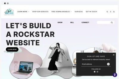 Screenshot of the VC Creative Studio homepage
