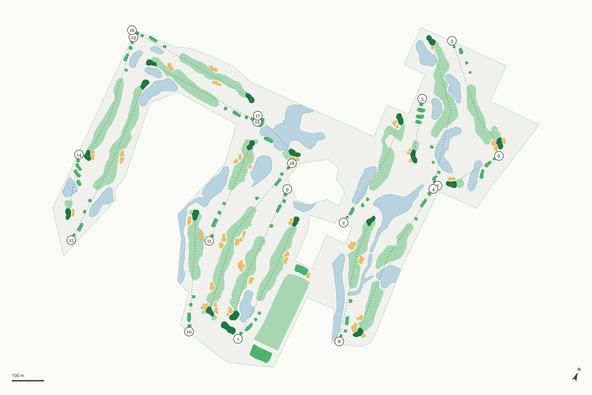 Map of Wedgewood Cove Golf Course