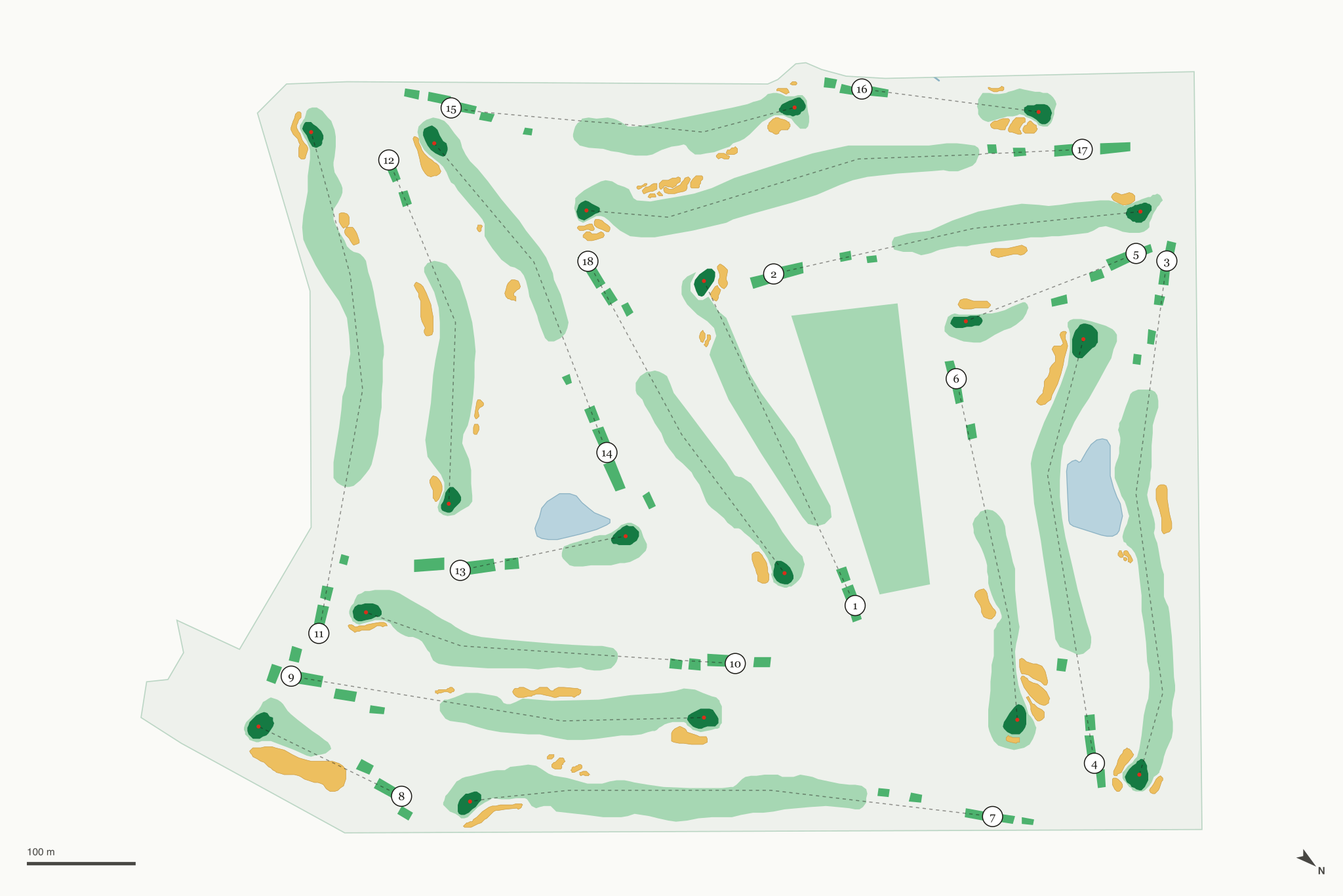 Map of Battle Ground Golf Club