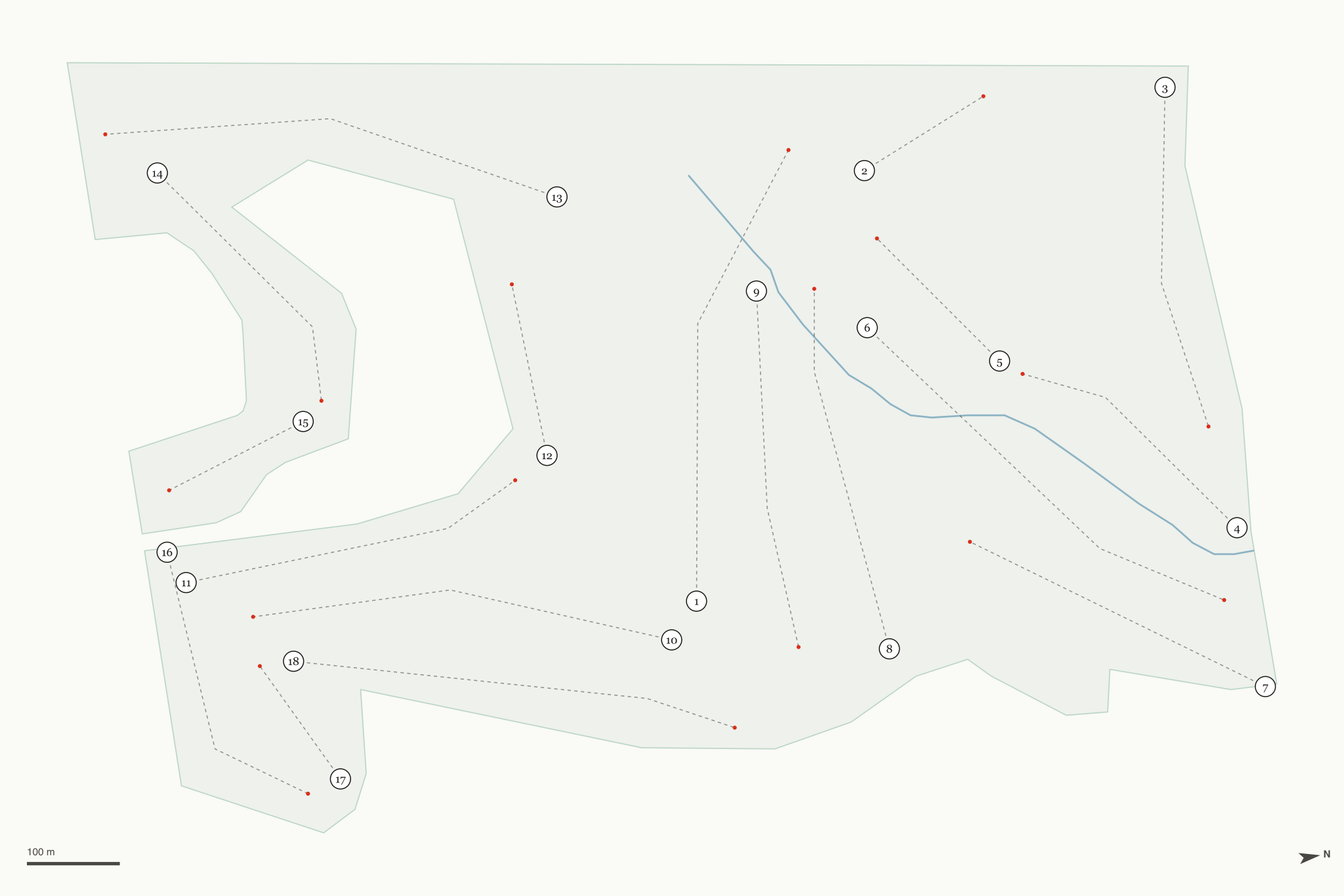 Map of Long Bow Golf Club