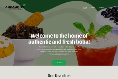 Xiao Xiao Tea website homepage