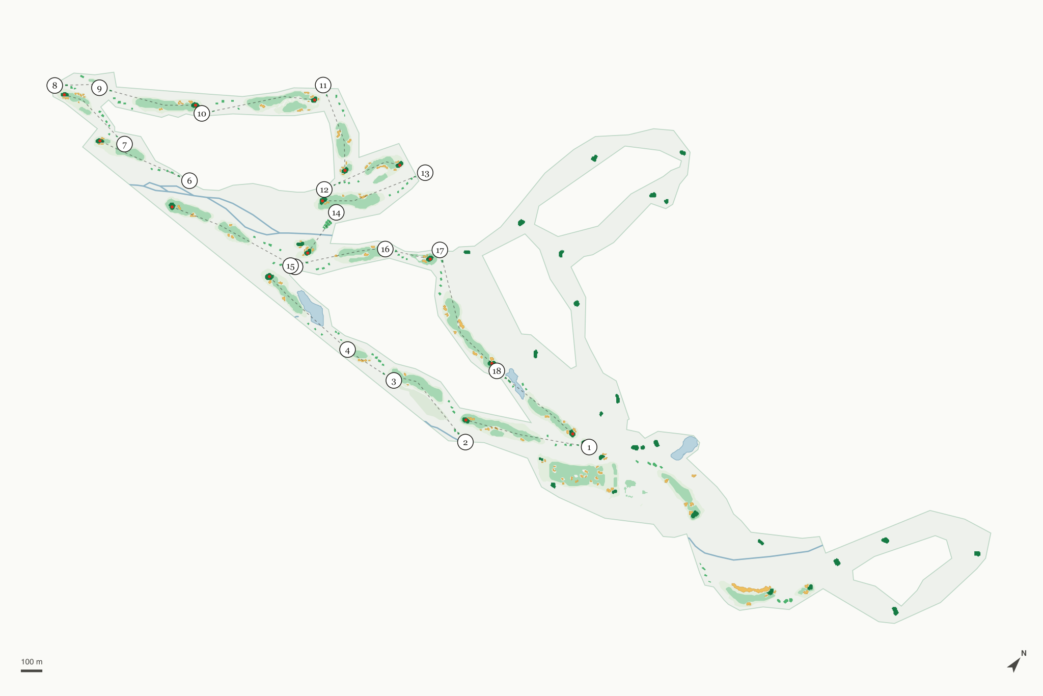 Map of The Gallery Golf Club