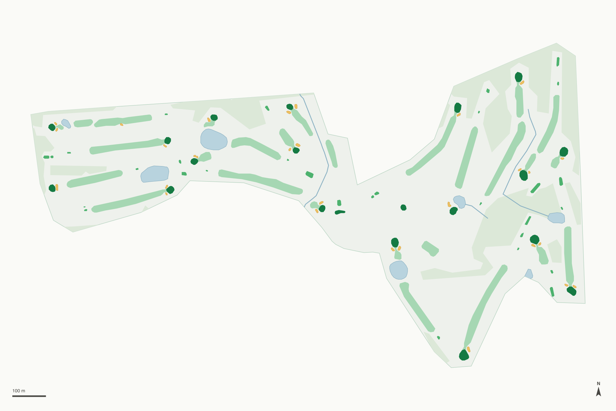 Map of Faulkwood Shores Golf Club