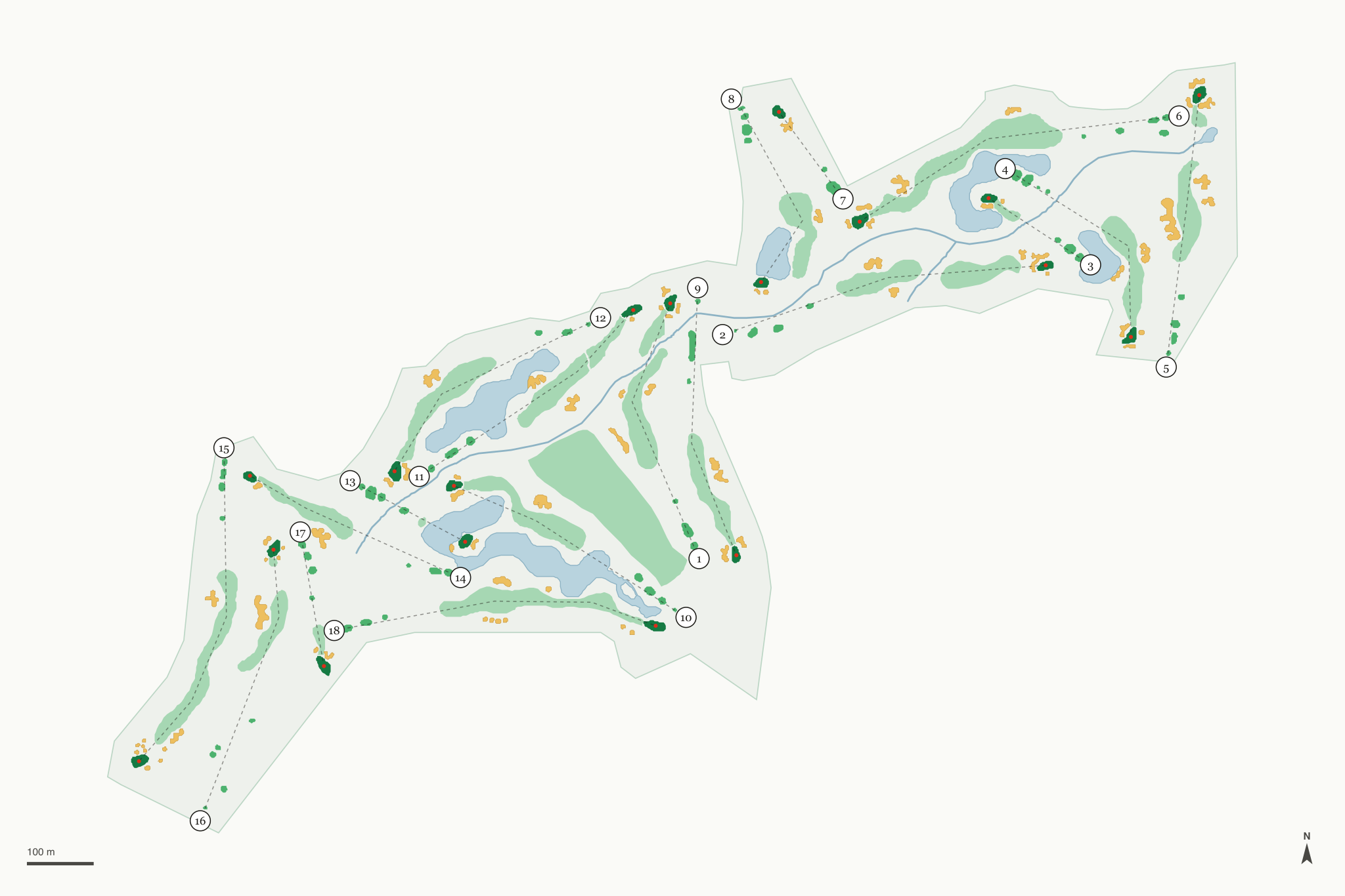 Map of Wood Ranch Golf Club