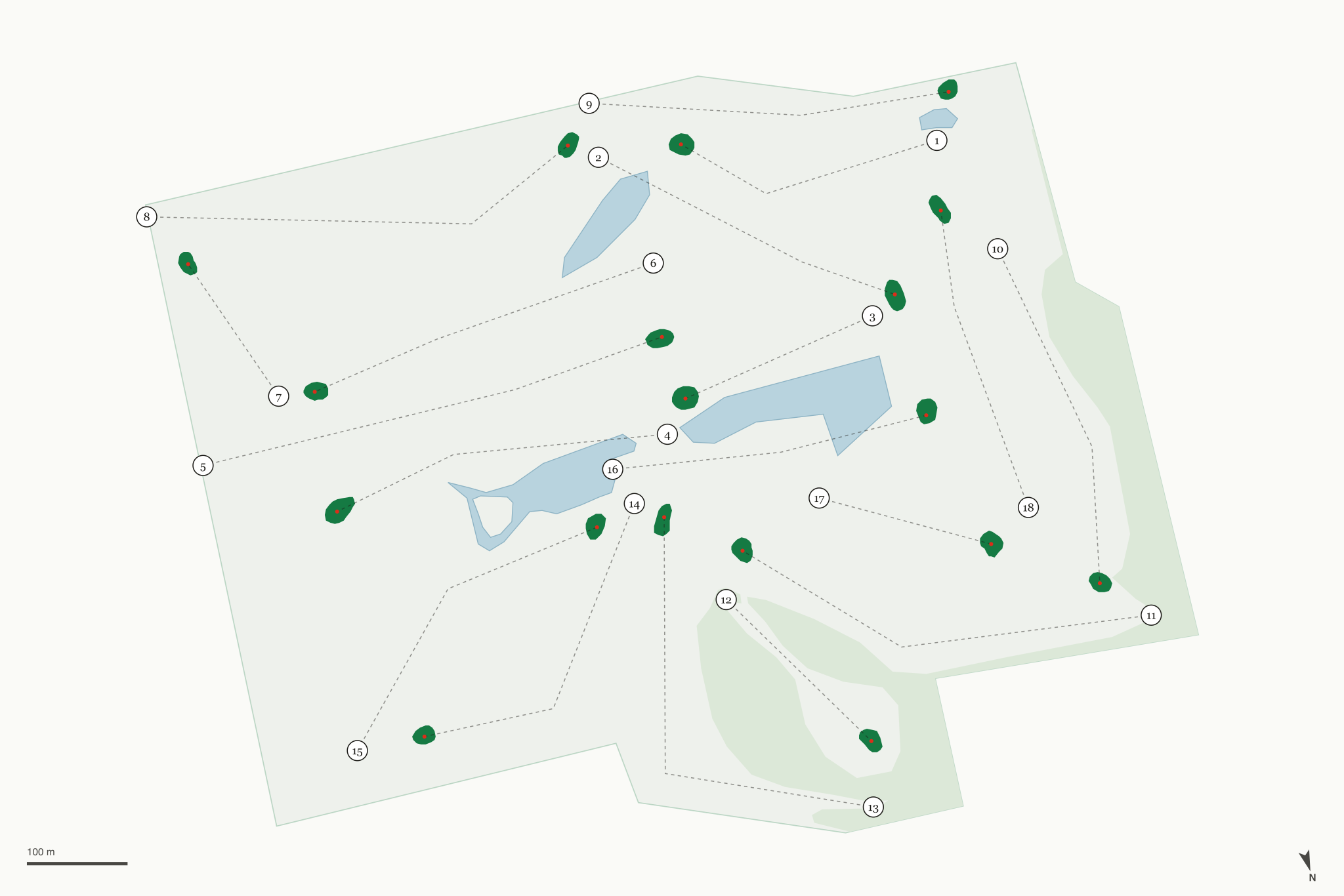 Map of Friendly Meadows Golf Course