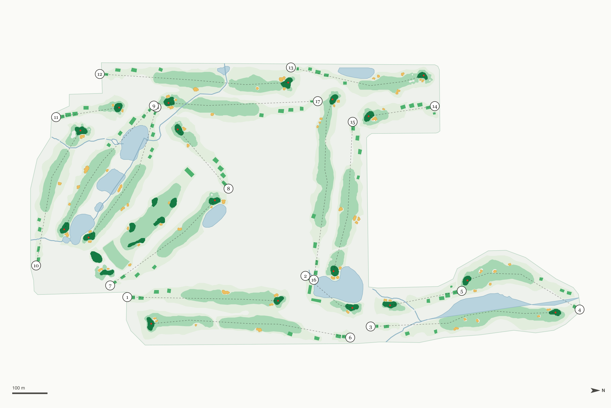 Map of Metamora Fields Golf Club