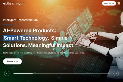 Screenshot of the VT Netzwelt homepage