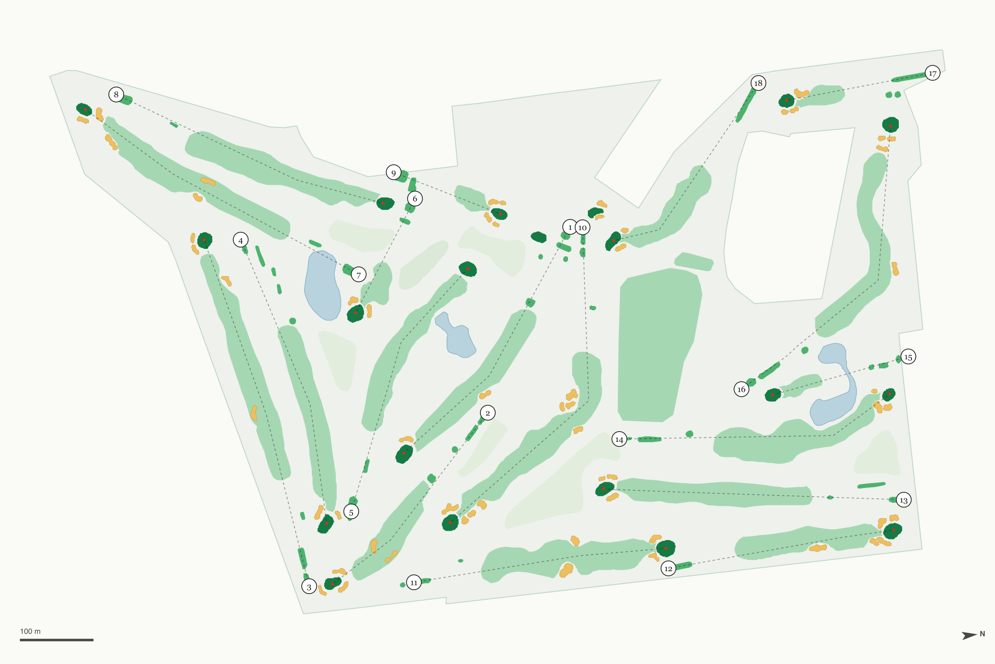 Map of Hastings Golf Club