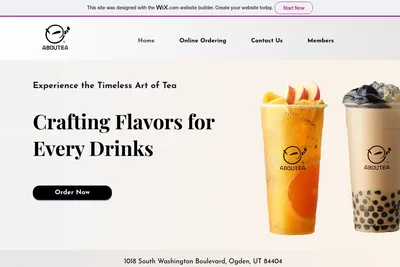 ABOUTEA website homepage