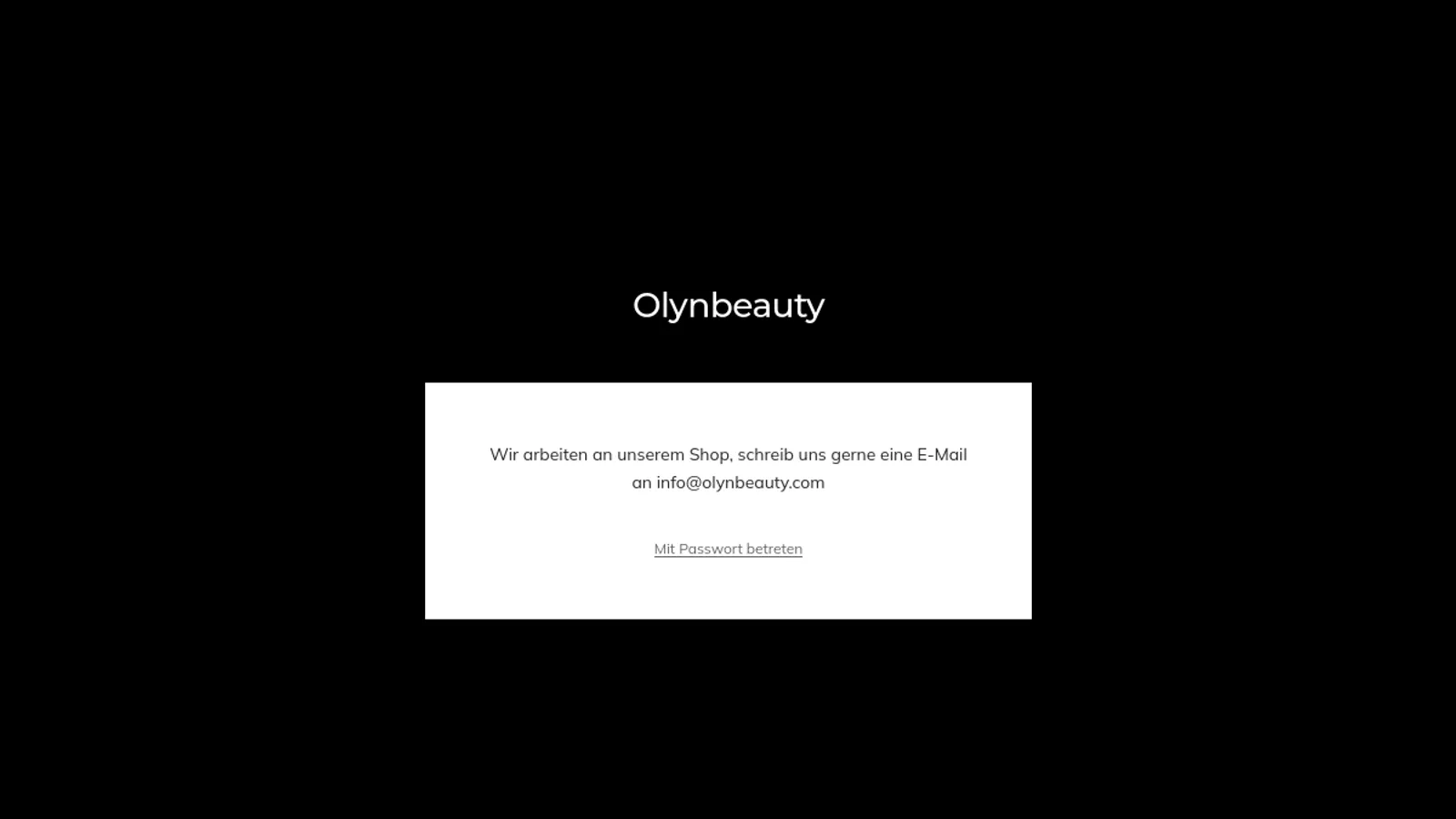 Screenshot of the Stores homepage