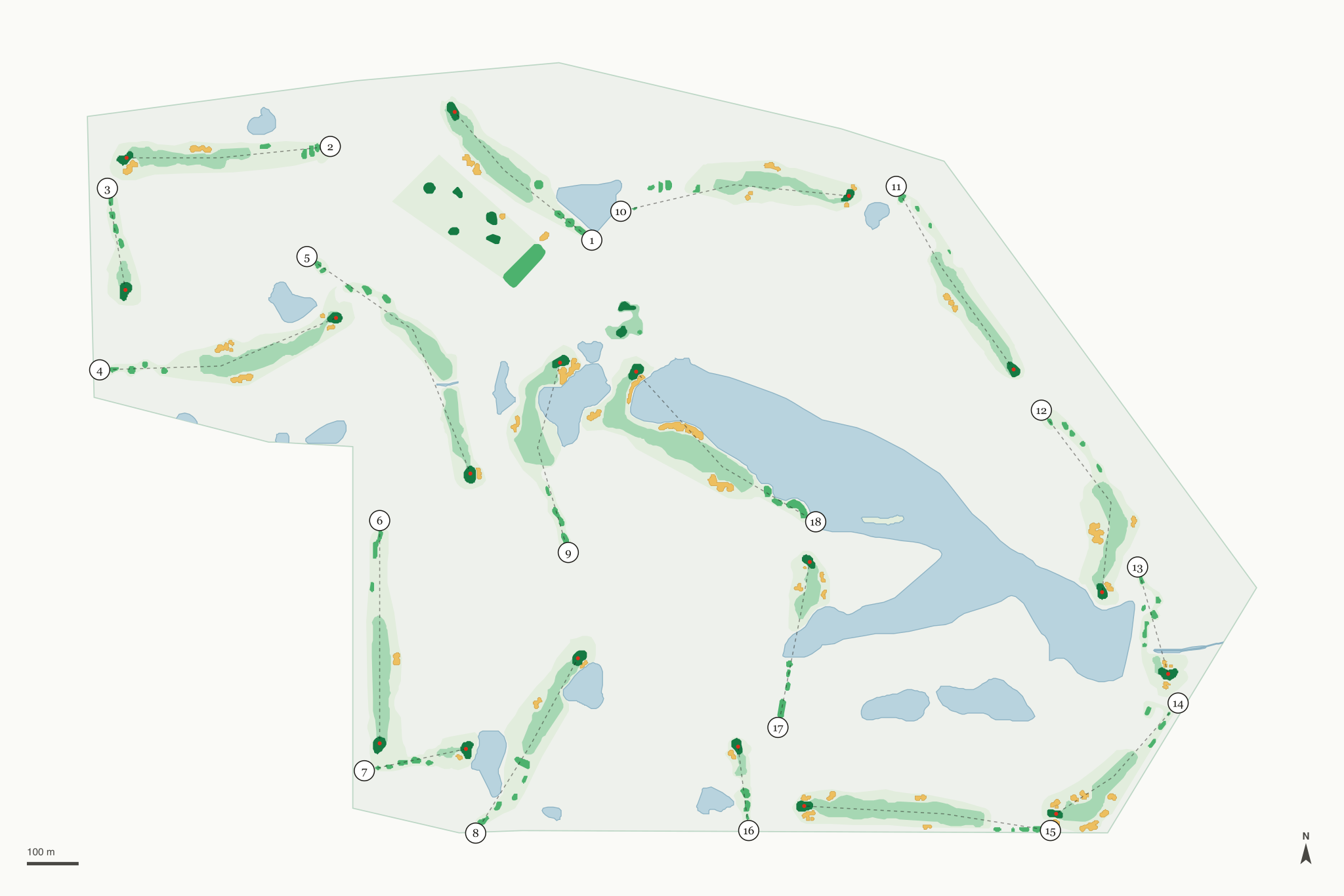 Map of Fox Meadow Country Club