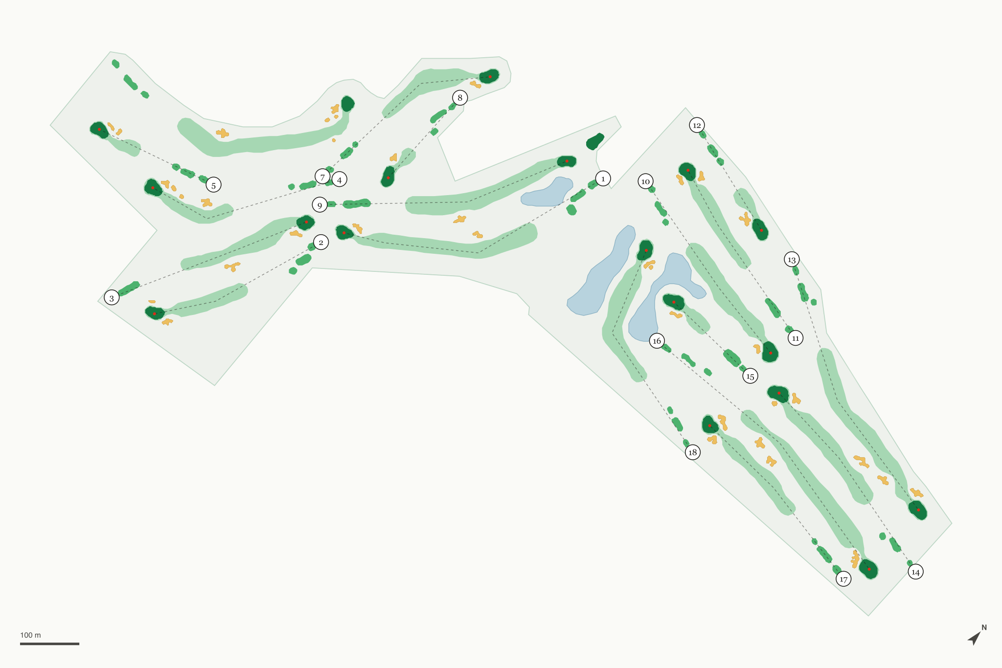 Map of Creekside Golf Course