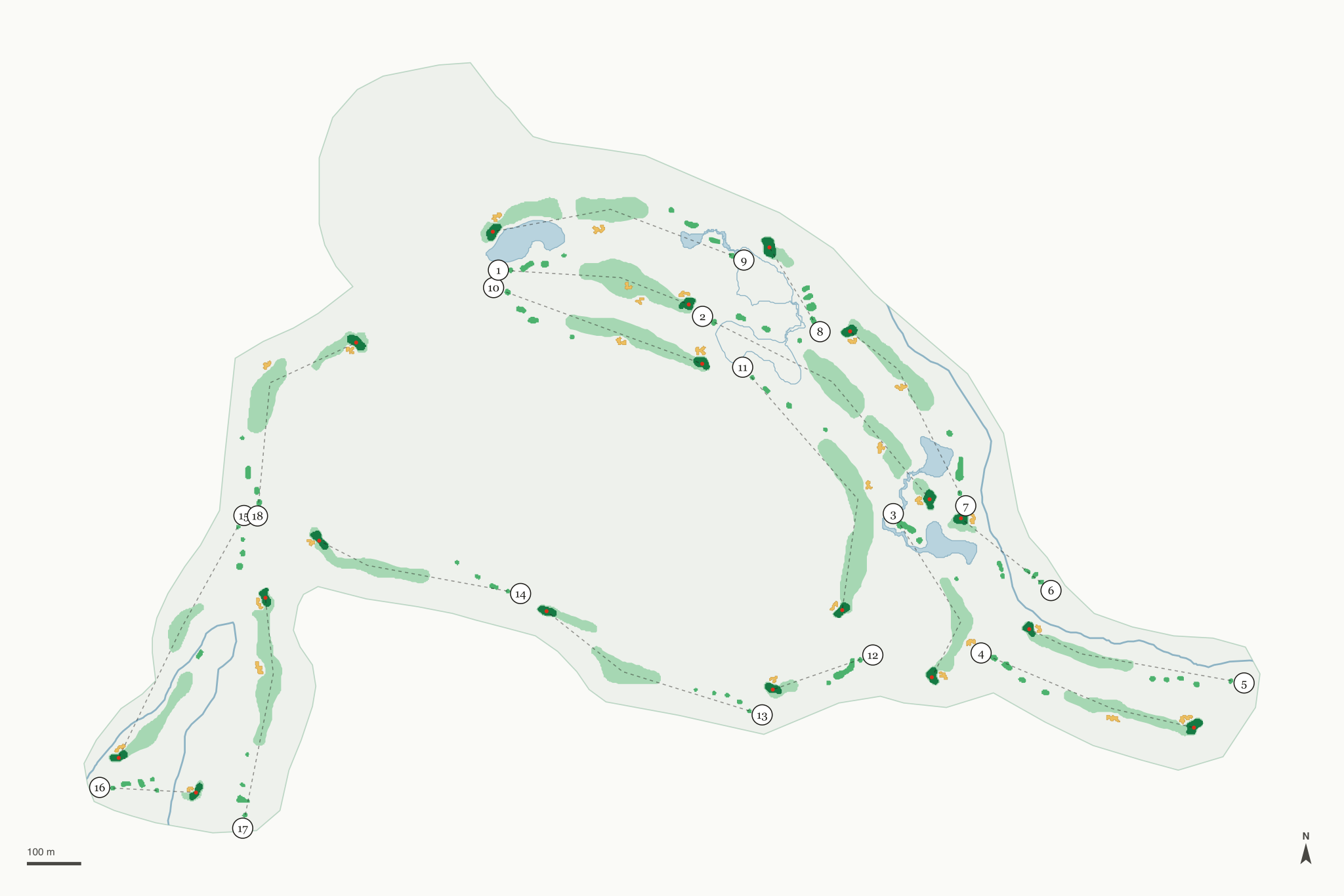 Map of San Juan Oaks Golf Club