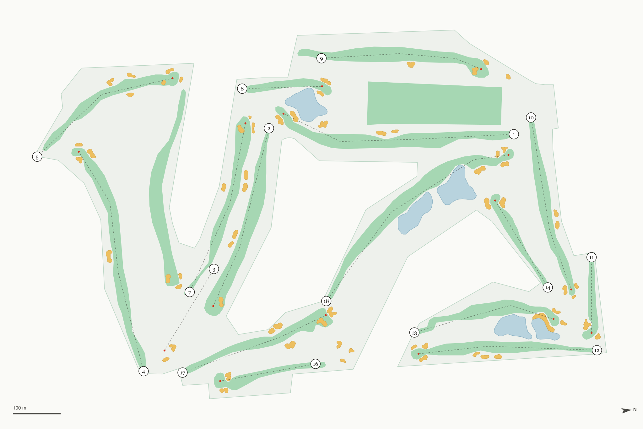 Map of Las Vegas National Golf Course