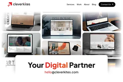 Screenshot of the Cleverkites homepage
