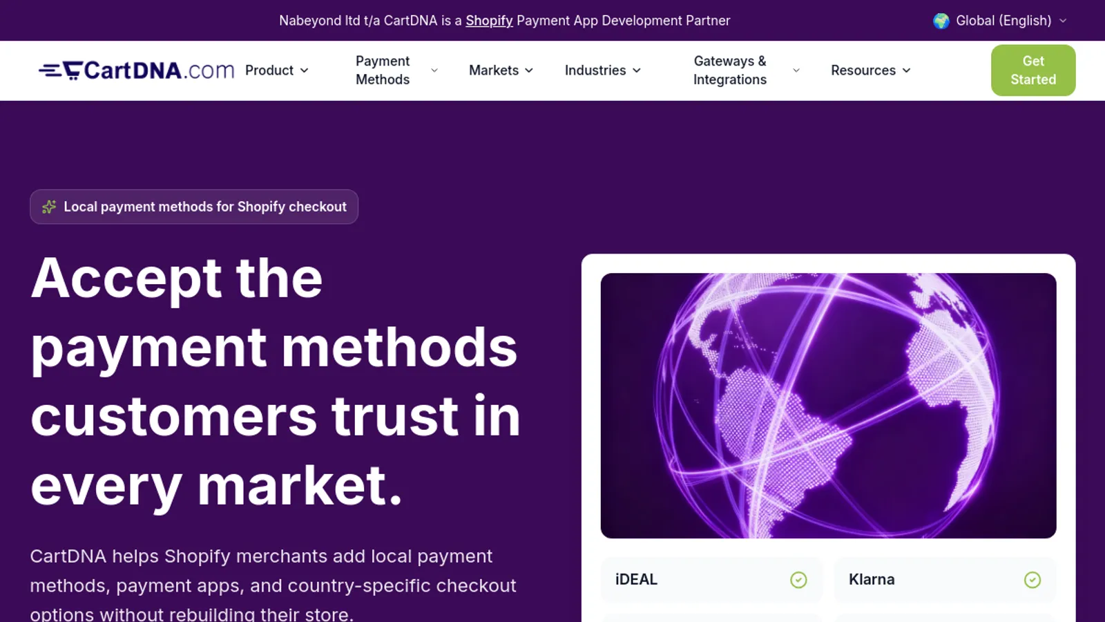 Screenshot of the Nabeyond Ltd homepage