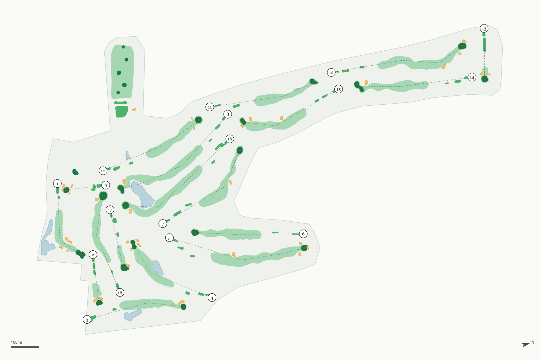 Map of Indian River Golf Club