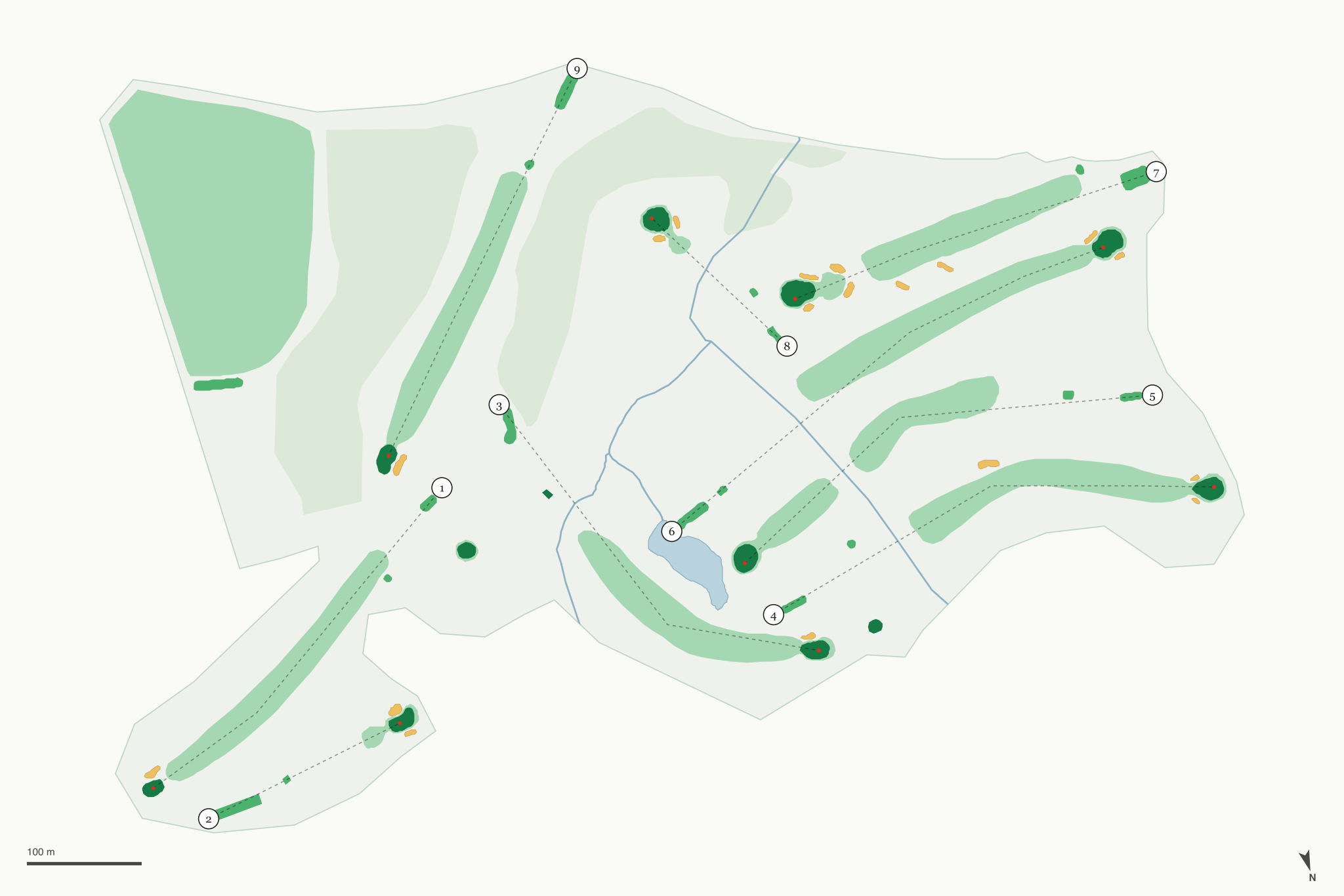 Map of Silver Bay Golf Course