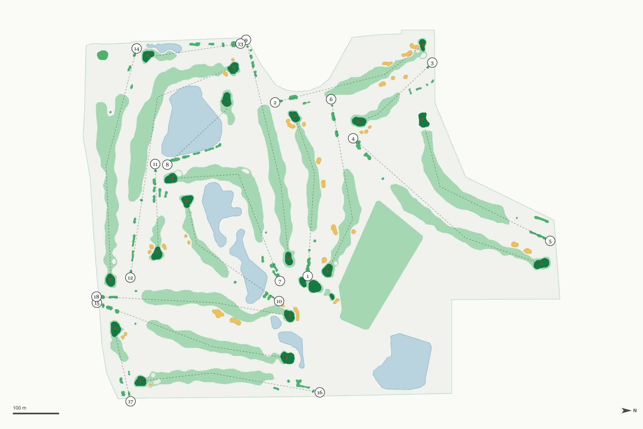 Map of Indian Tree Golf Club