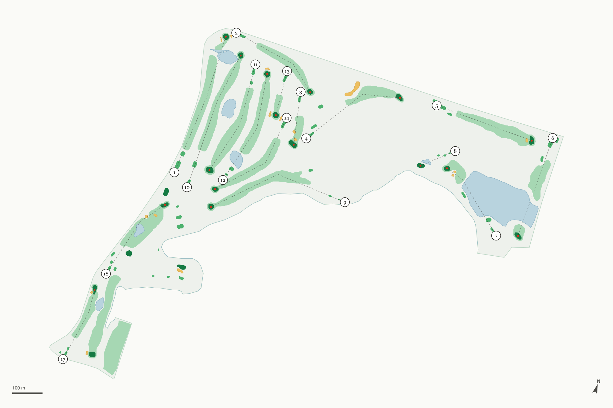 Map of Atikwa Golf Club