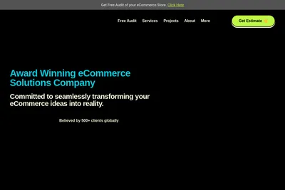 Screenshot of the Comredix homepage