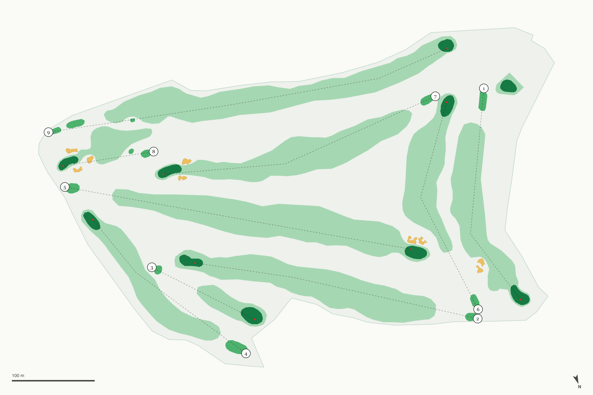 Map of Northwood Golf Club