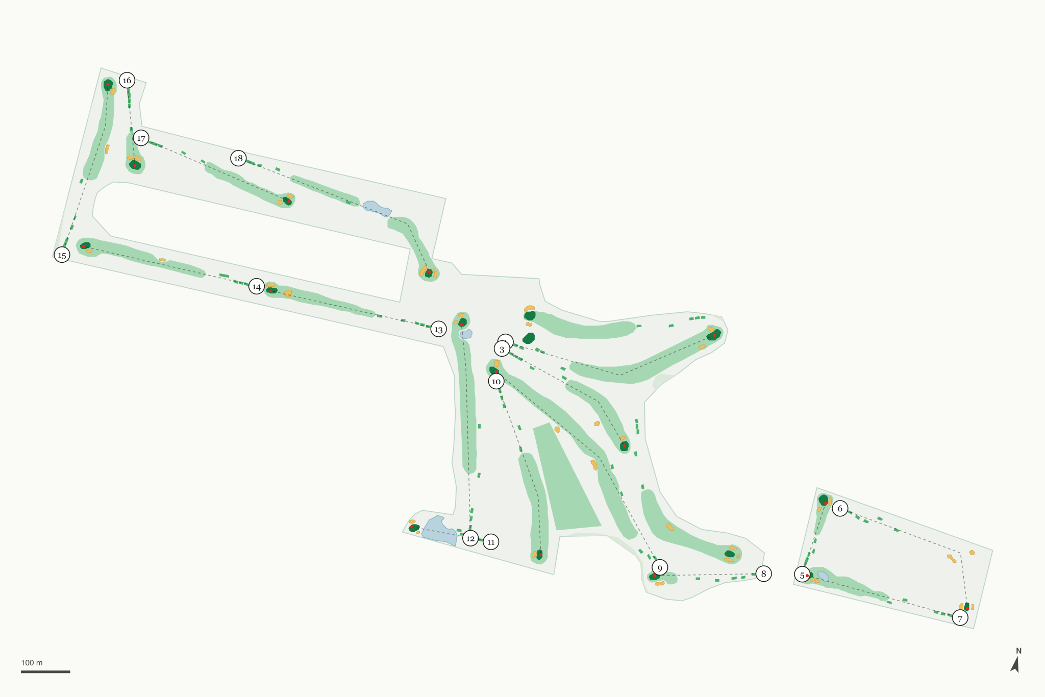 Map of Tanglewood Golf and Country Club