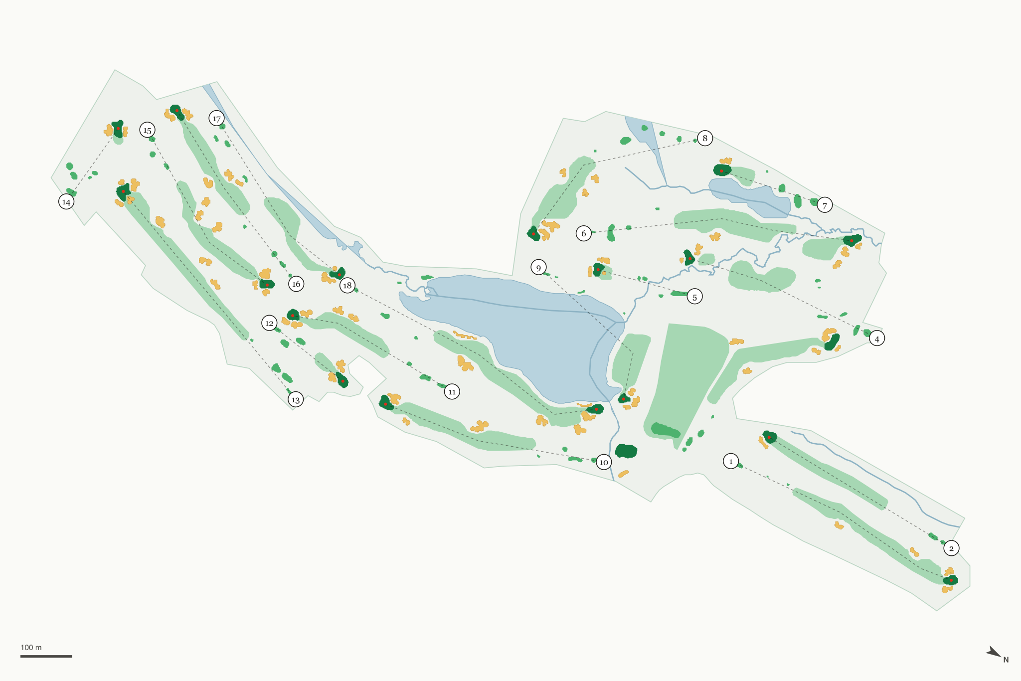 Map of Keystone Ranch Golf Course