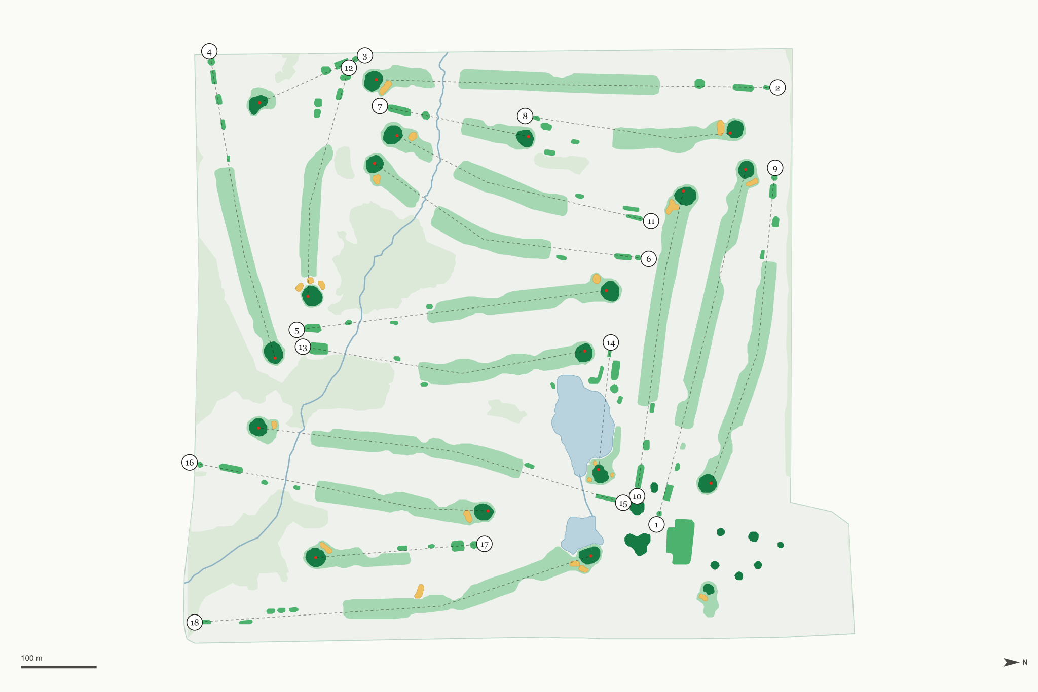 Map of Coyote Creek Golf Course