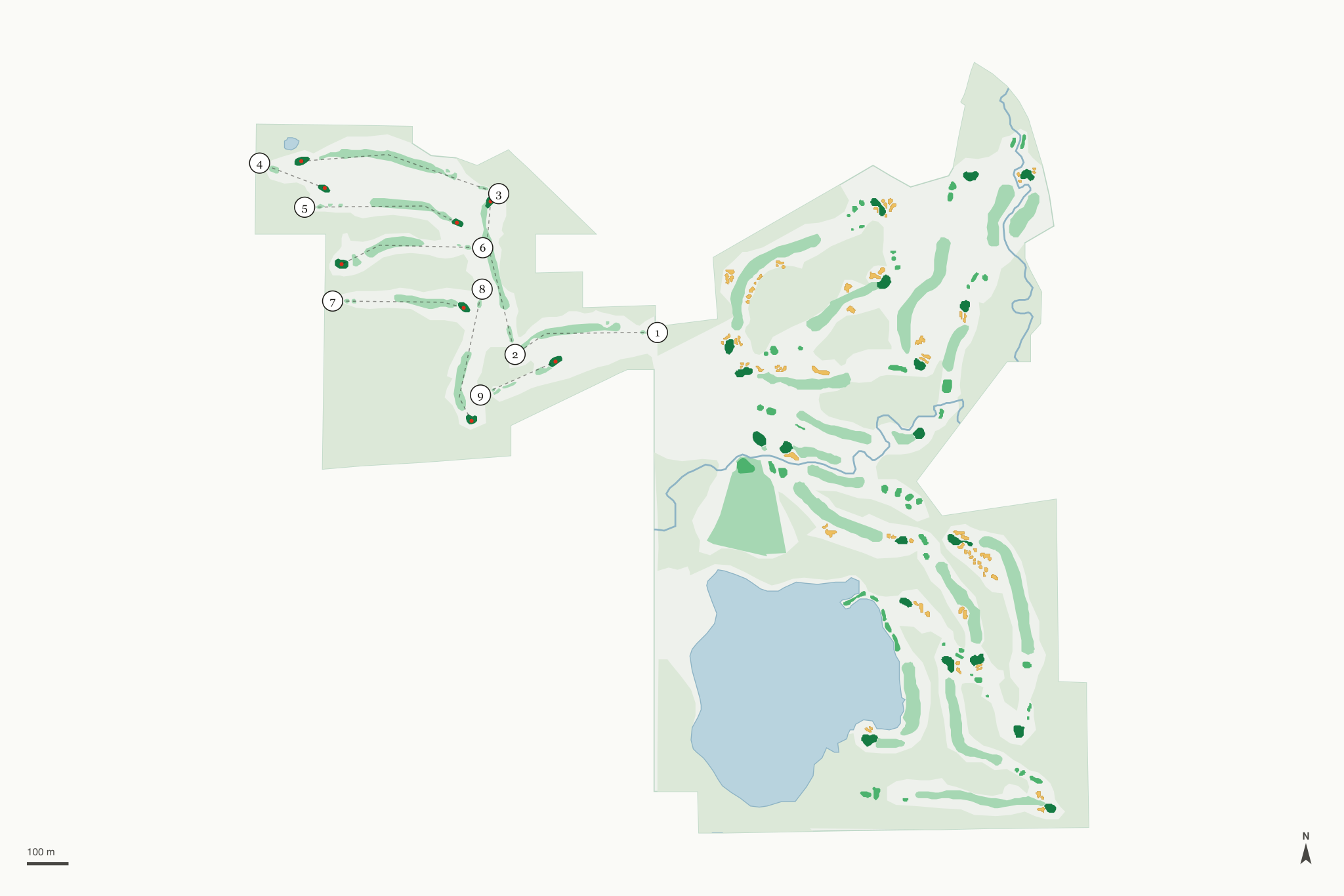 Map of Fowler's Mill Golf Course