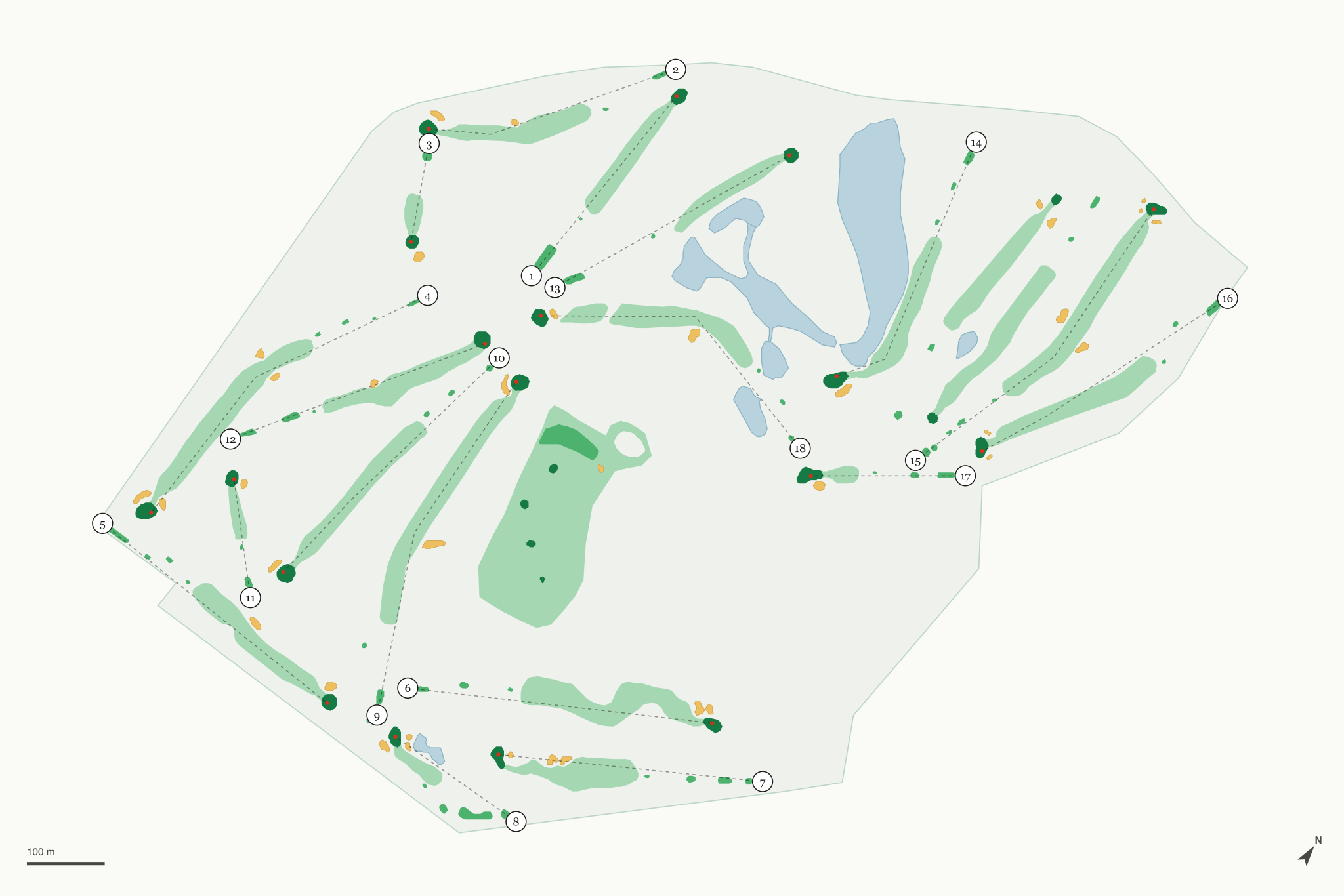 Map of Headwaters Golf Club