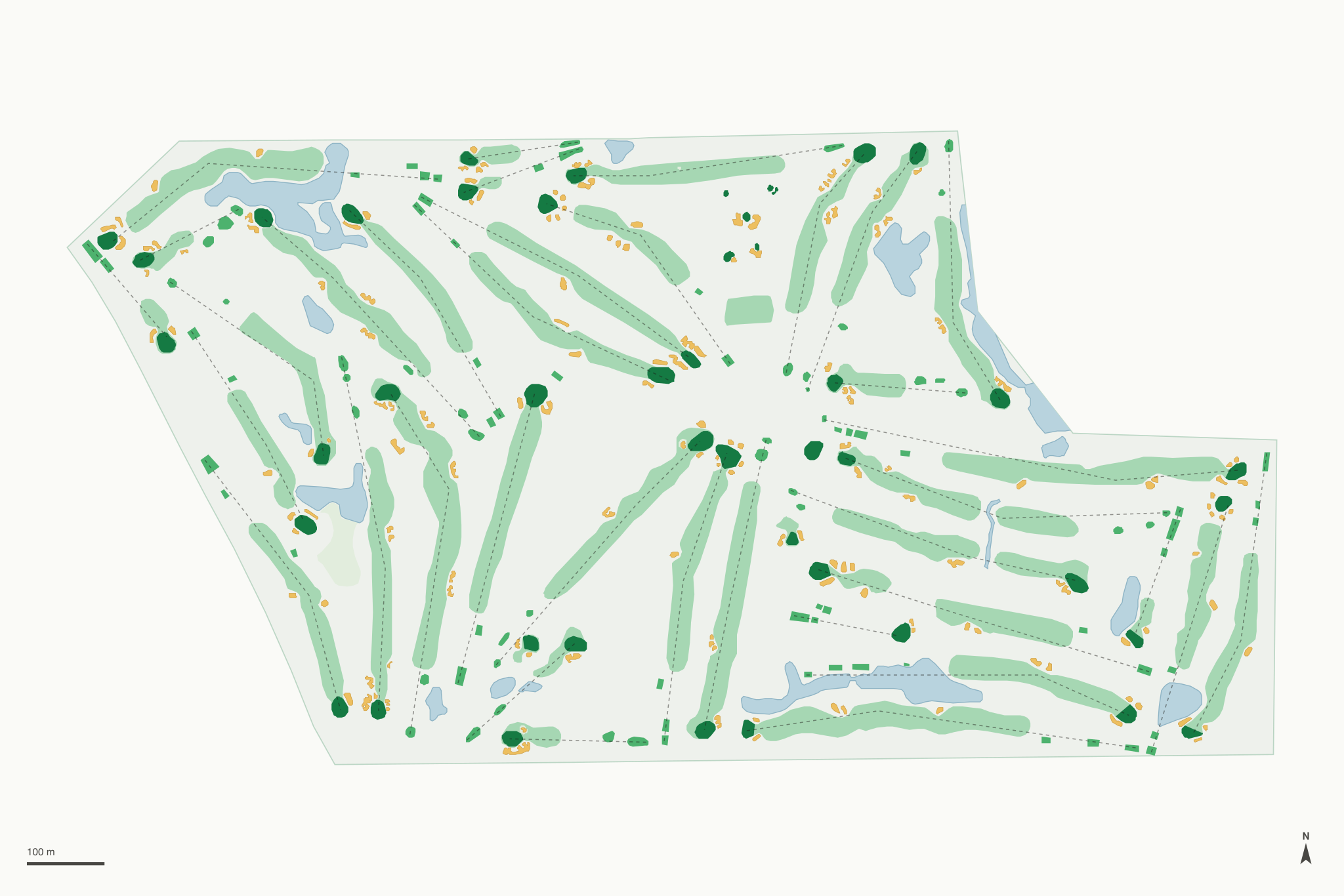 Map of Twin Orchard Country Club