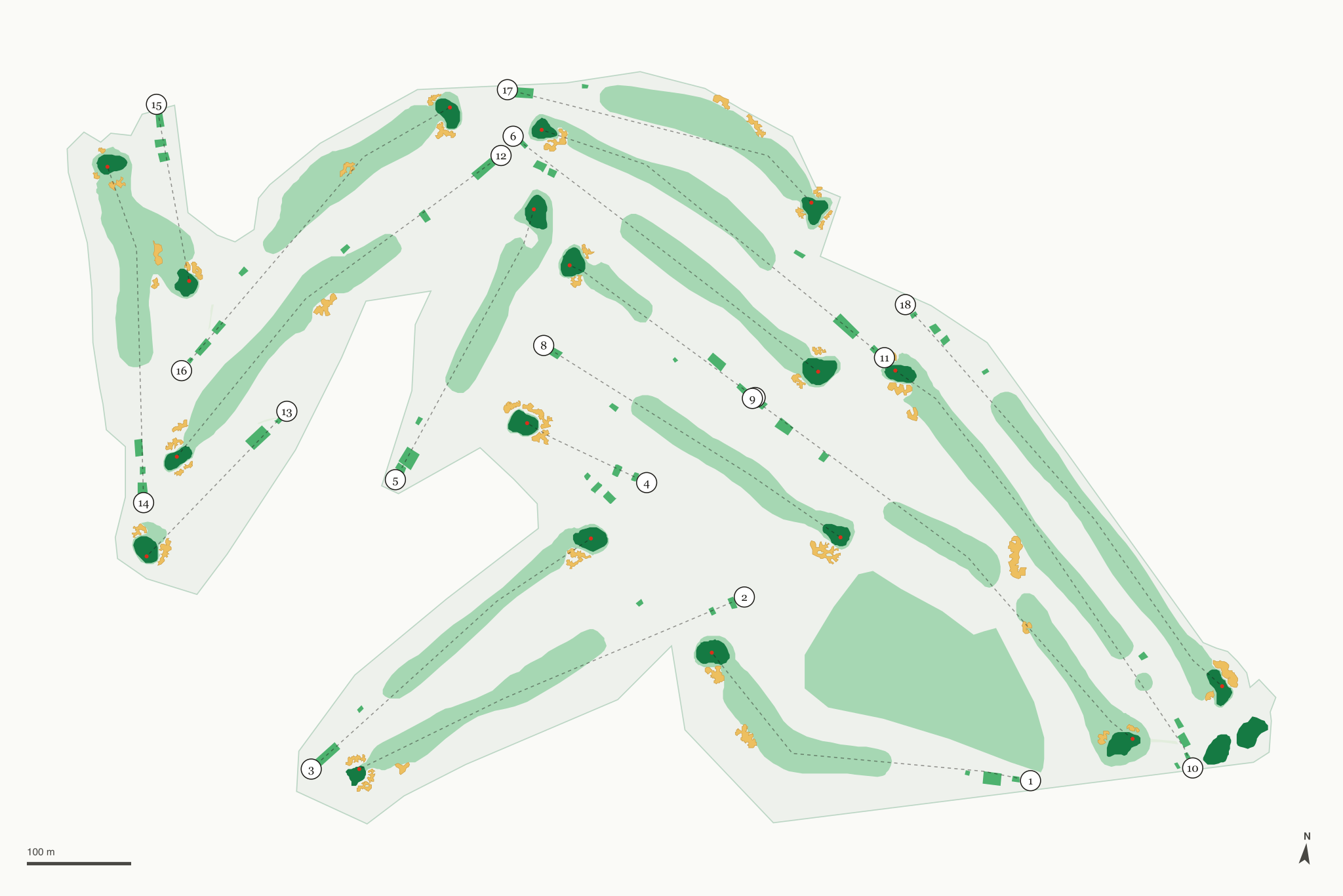 Map of Presidio Golf Course