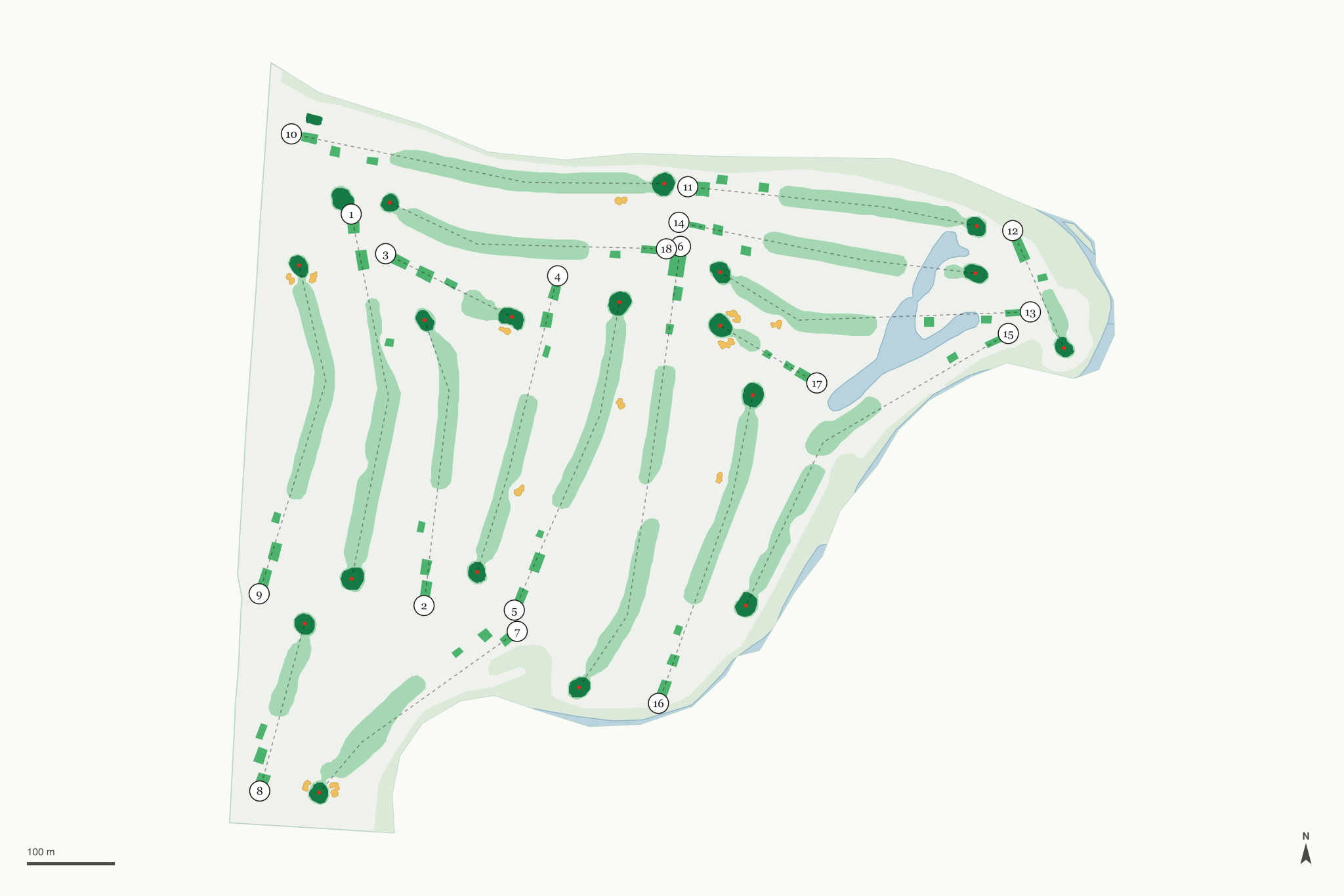 Map of Airport Golf Course