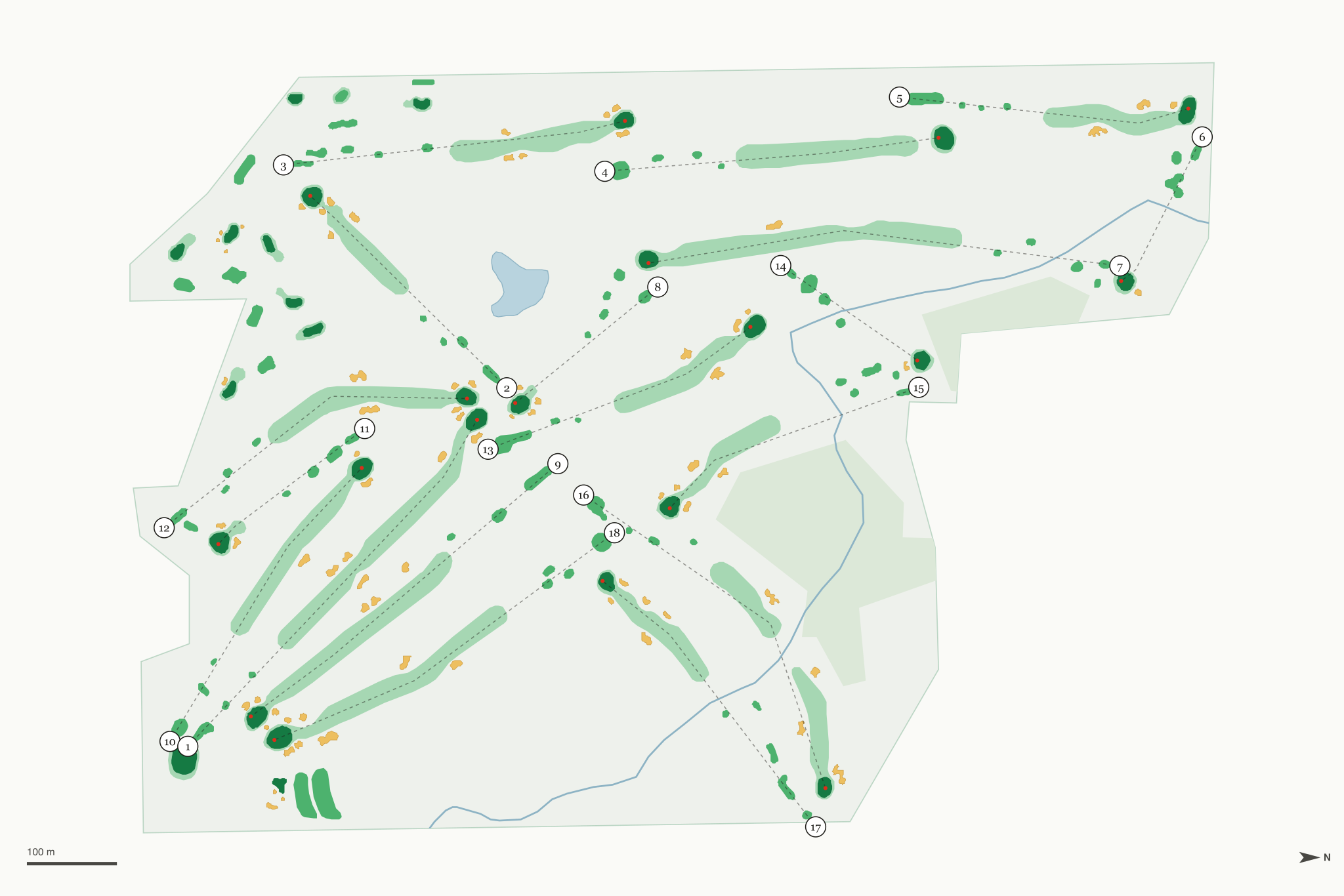 Map of Brookwood Golf Club