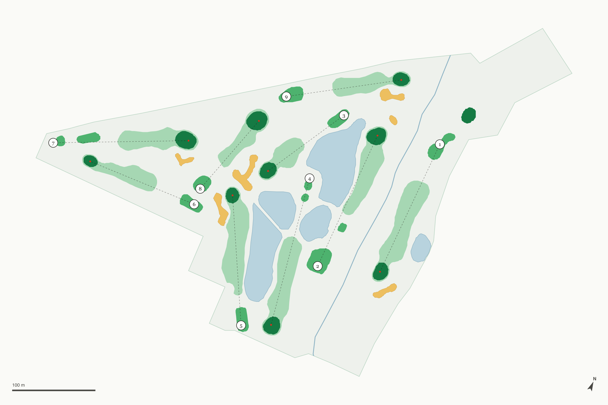 Map of Centerbrook Golf Course