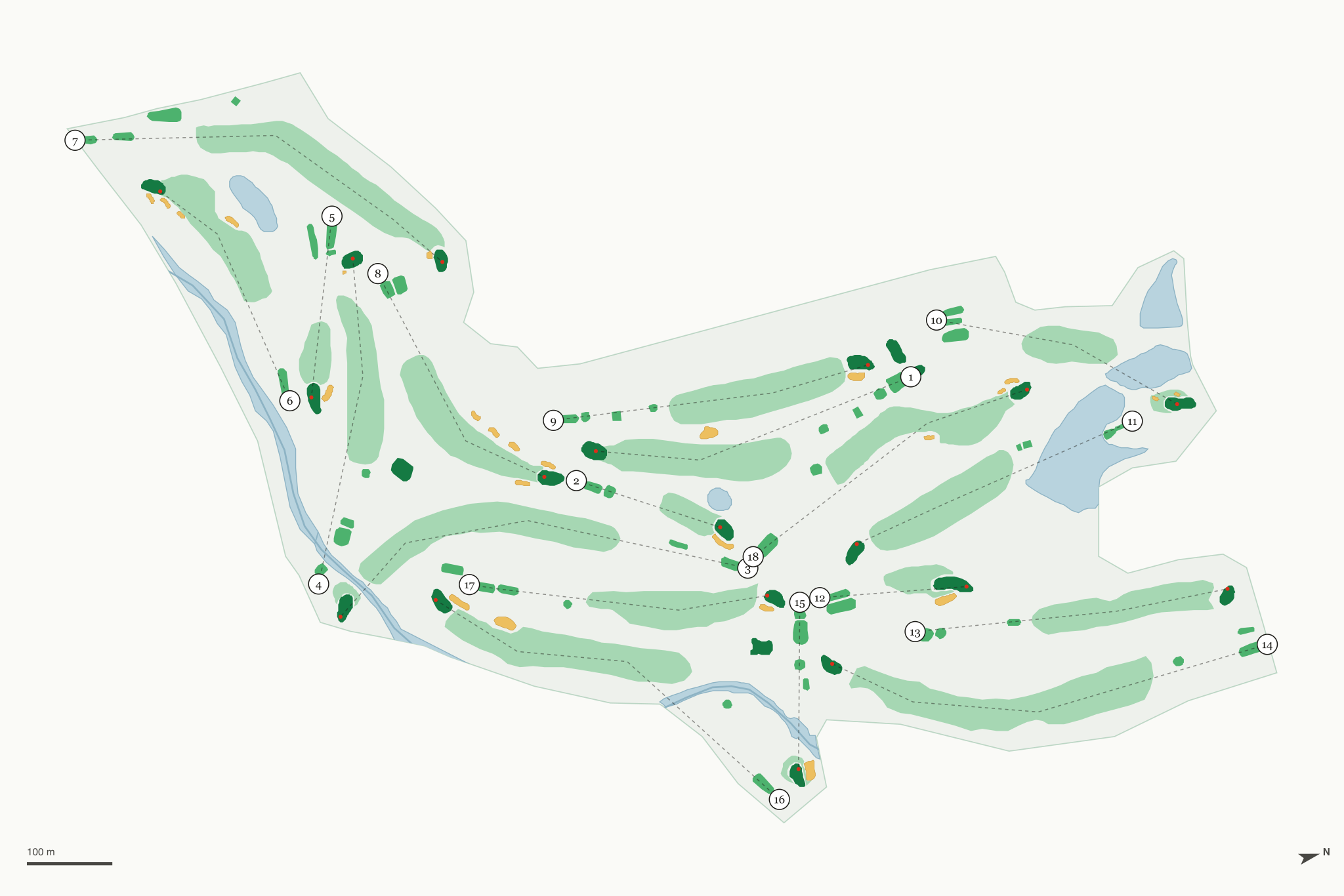 Map of Valley View Golf Club