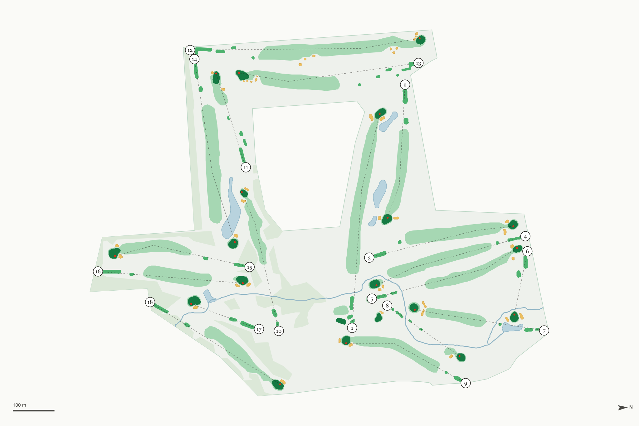 Map of Turtle Creek Golf Course