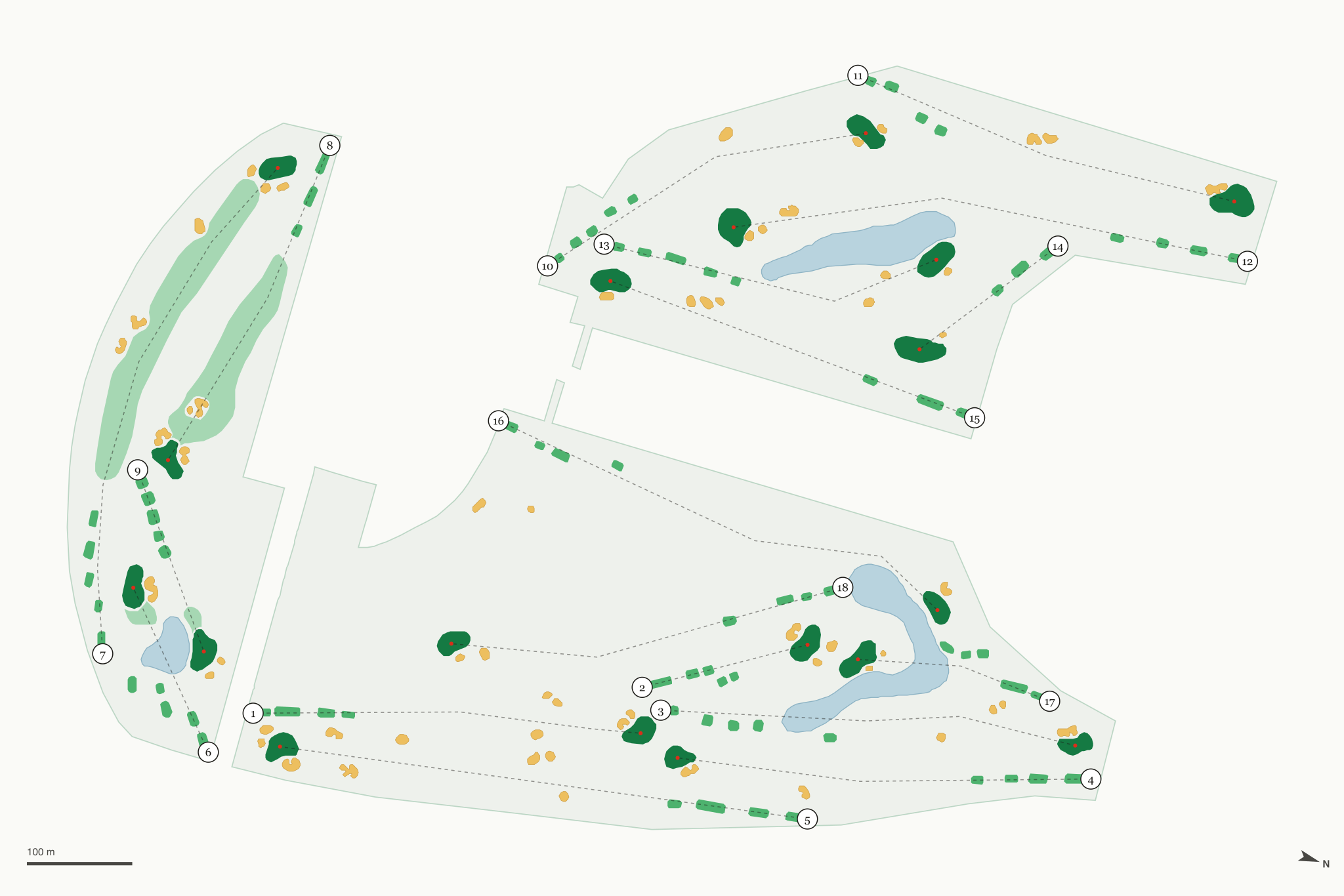 Map of Riviera Country Club
